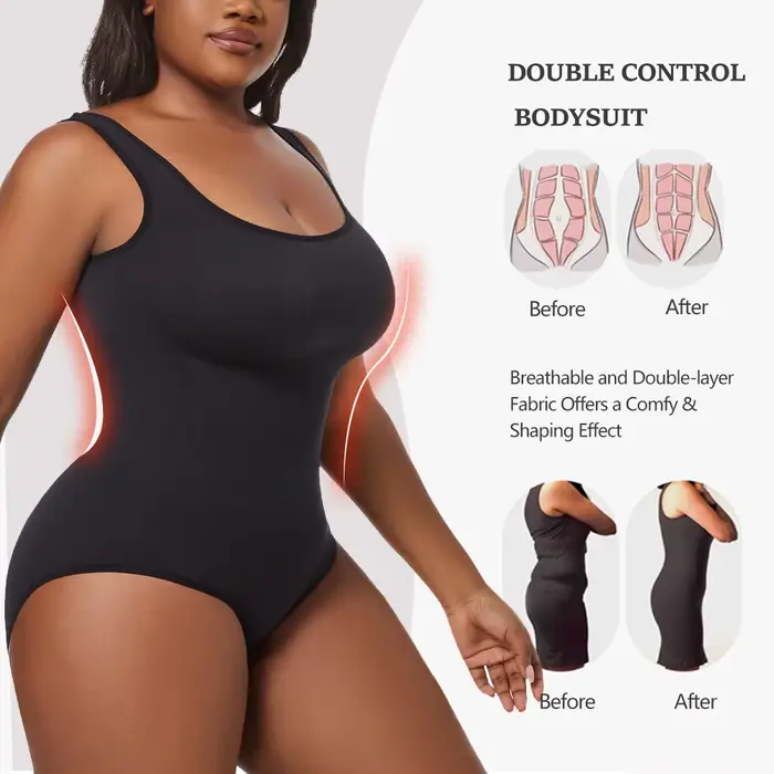 Slip Grande Taille Femmes Rehausseur de Fesses Vêtement Modelant Corps Lisse Contrôle du Ventre Occasions Spéciales Comfortable Et Chic