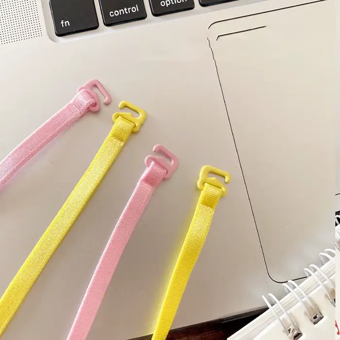 1 pár letných nylonových elastických podprsenkových doplnkov, intímne doplnky, ramenný popruh, neviditeľný podprsenkový popruh