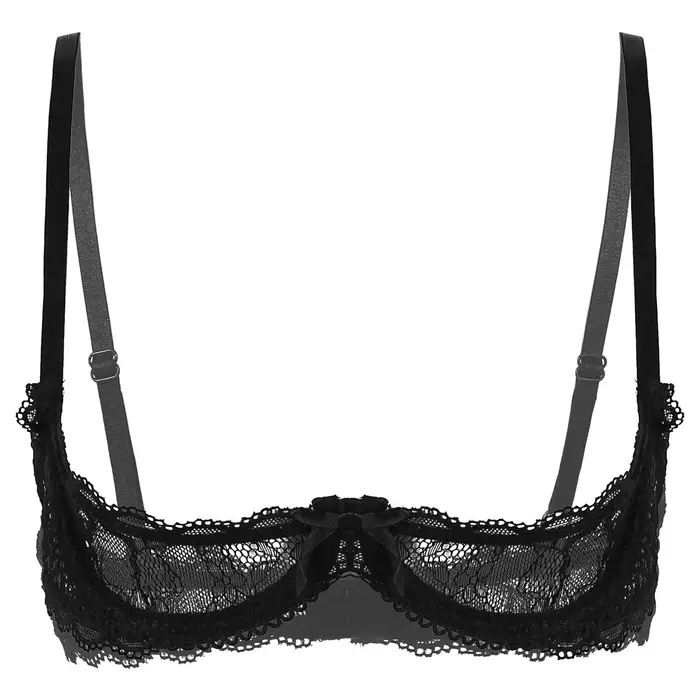 Sexy čipkovaná push-up podprsenka pre ženy