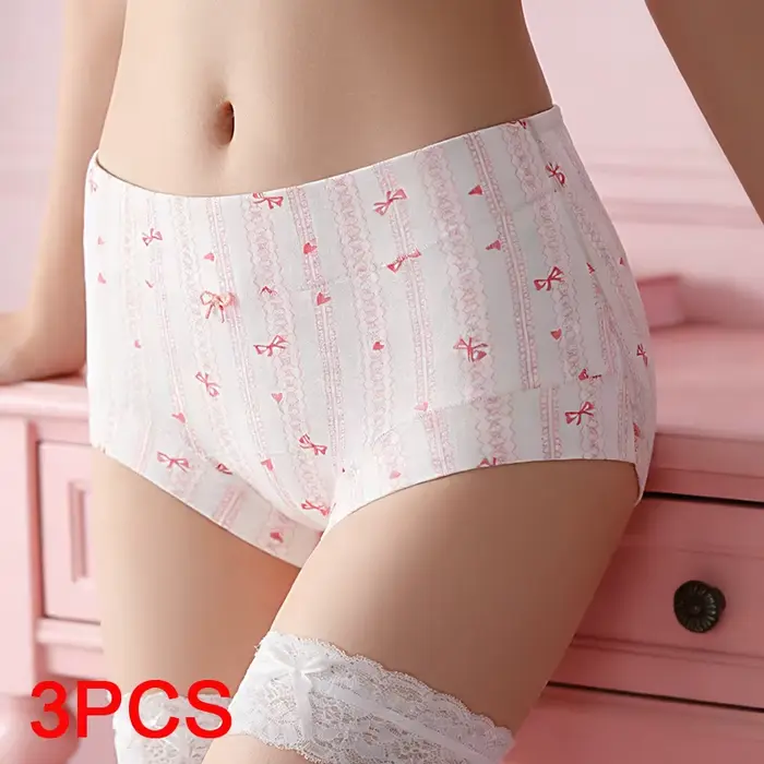 Sada bavlnených nohavičiek pre ženy, sada boxeriek, spodná bielizeň pre ženy, kvetinové šortky, módne dámske spodné prádlo, sexy nohavičky, bezšvové spodné prádlo