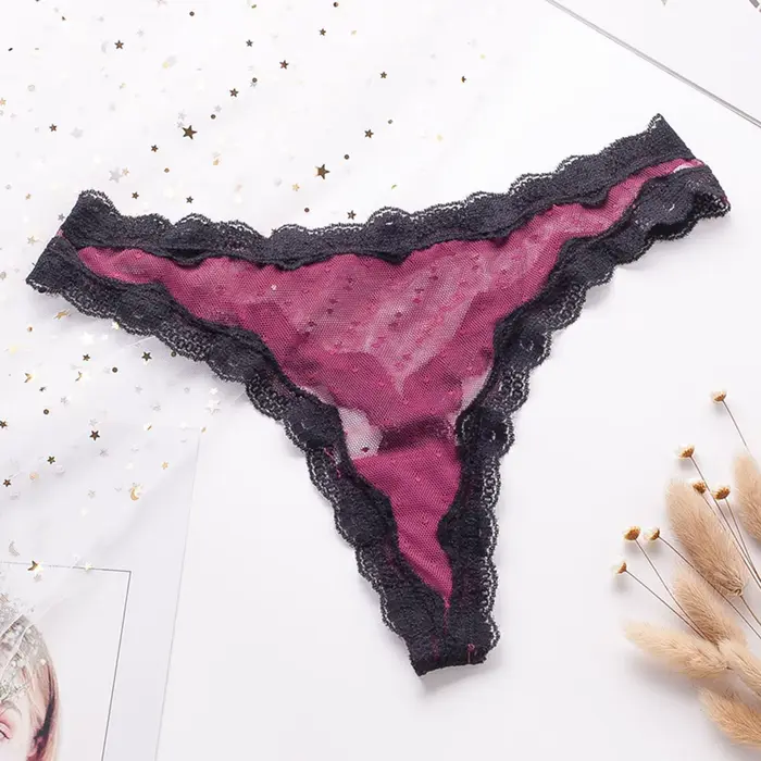 Culotte en dentelle sexy pour femmes taille basse confort respirant occasion spéciale lingerie élégante