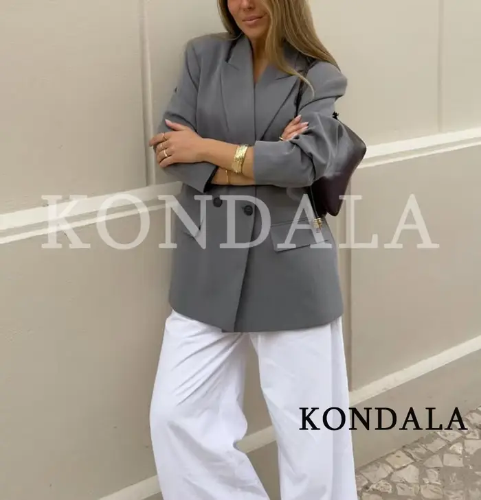 KONDALA Elegantné Dvojradové Sako pre Ženy