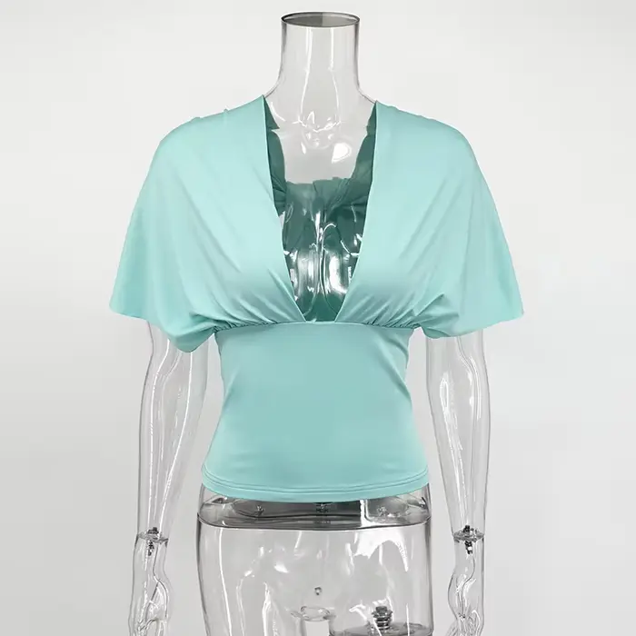Haut Tornova en polyester avec style Y2K pour femmes, élégant et confortable pour diverses occasions