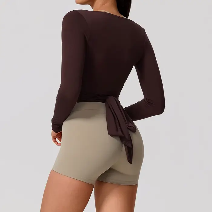 Hearuisavy – Haut de sport d'été pour femme à manches longues, respirant et à séchage rapide, idéal