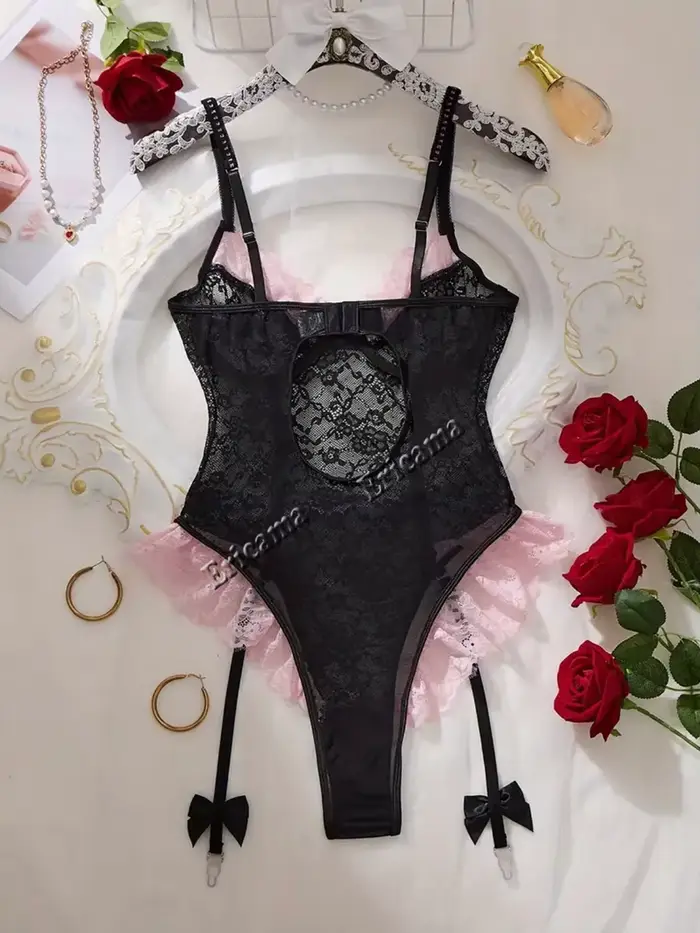 Sexy spodná bielizeň bez rozkroku pre ženy, ultraatraktívne vyduté body, erotické kostýmy, šaty pre bábiky, elastické spodné prádlo, oblečenie s otvoreným rozkrokom