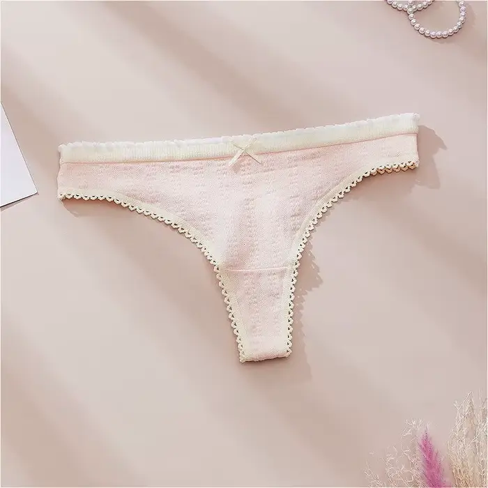 spodná bielizeň Dámske sexy kliešte módne roztomilé tlačené nohavičky pre ženy mäkké horúce Arc ženy tangá bavlnené jarné leto