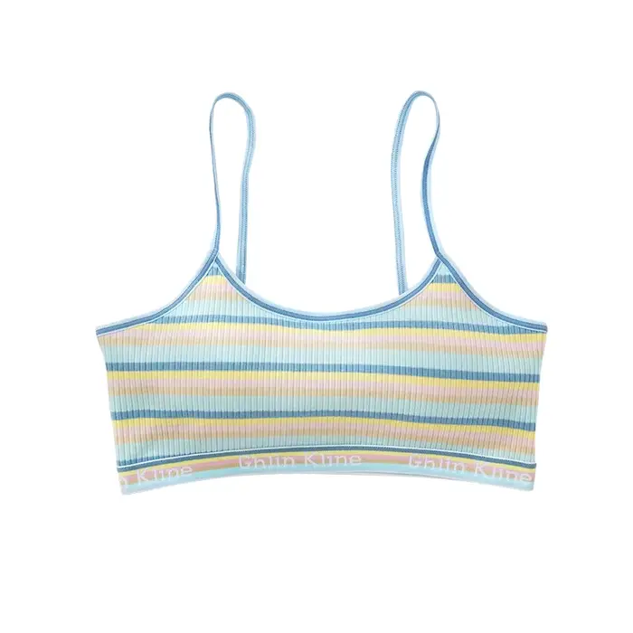 Soutien-gorge Camisole universel arc-en-ciel, rembourré en coton, sous-vêtements Anti-secouement, so