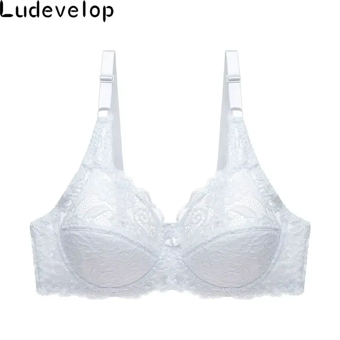 Plus Veľkosť Dámska podprsenka, Kostice Push Up podprsenka, spodná bielizeň Sexy Dámske, Vyšívané spodná bielizeň, BH Top B C podprsenka