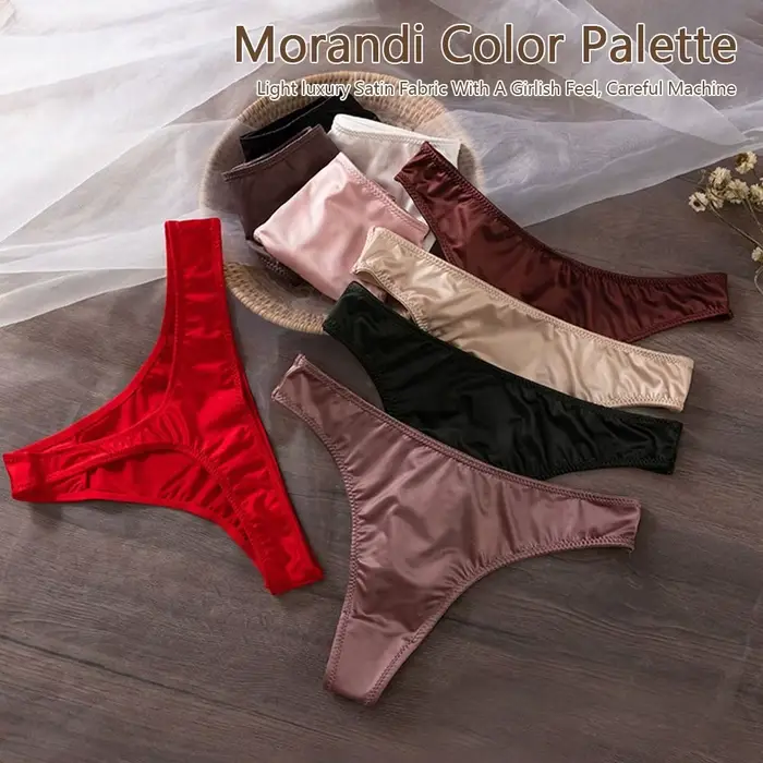 Culotte féminine en dentelle et soie glacée, coton haute qualité, élégante et confortable pour le quotidien et les occasions spéciales