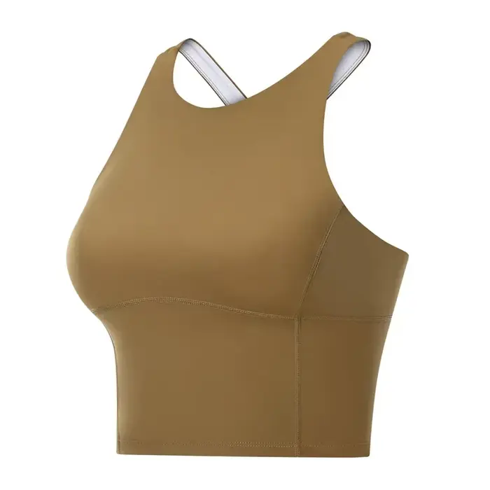 Dámske pohodlné Cross Back Push-up športové podprsenky, odolné voči nárazom, beží Top, fitness, bezšvové, polstrované, tielko školenia a jogy