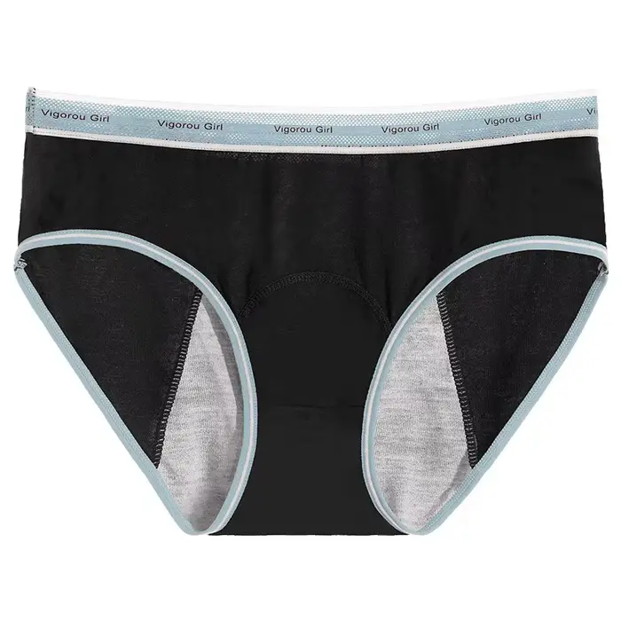Culottes menstruelles solides pour adolescentes, sous-vêtements anti-fuites pour jeunes filles, culo