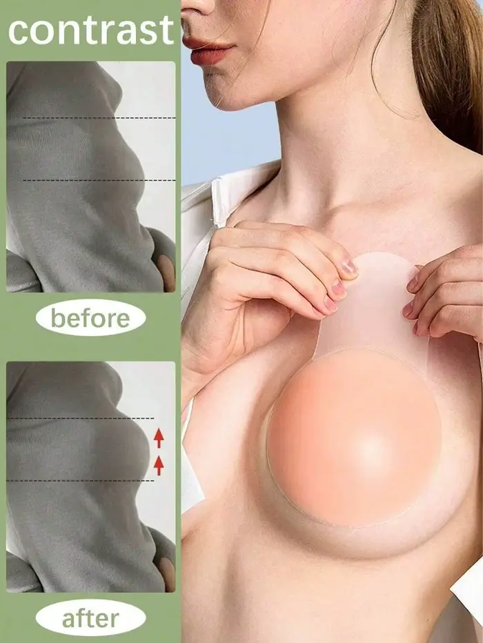 Dámska silikónová podprsenka bez ramienok, protišmyková a šoková prevencia, vhodná na svadobné fotografie a každodenné použitie