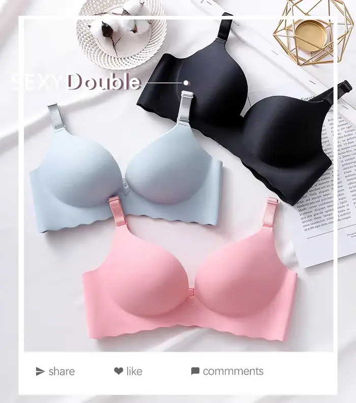 Soutien-Gorge Sexy Corset sans fil une pièce sous-vêtements respirants rassembler Soutien-Gorge Push Up pour femmes Lingerie sans couture Bralette Soutien Gorge