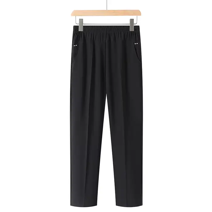 Nouveaux pantalons pour femmes printemps-été, pantalons mom, taille haute élastique, décontractés, c