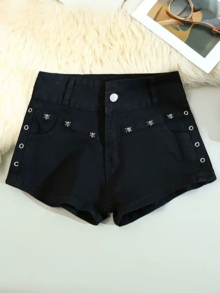 Shorts pour femmes, skinny, créatifs, à lacets, streetwear populaire, personnalité quotidienne, étud