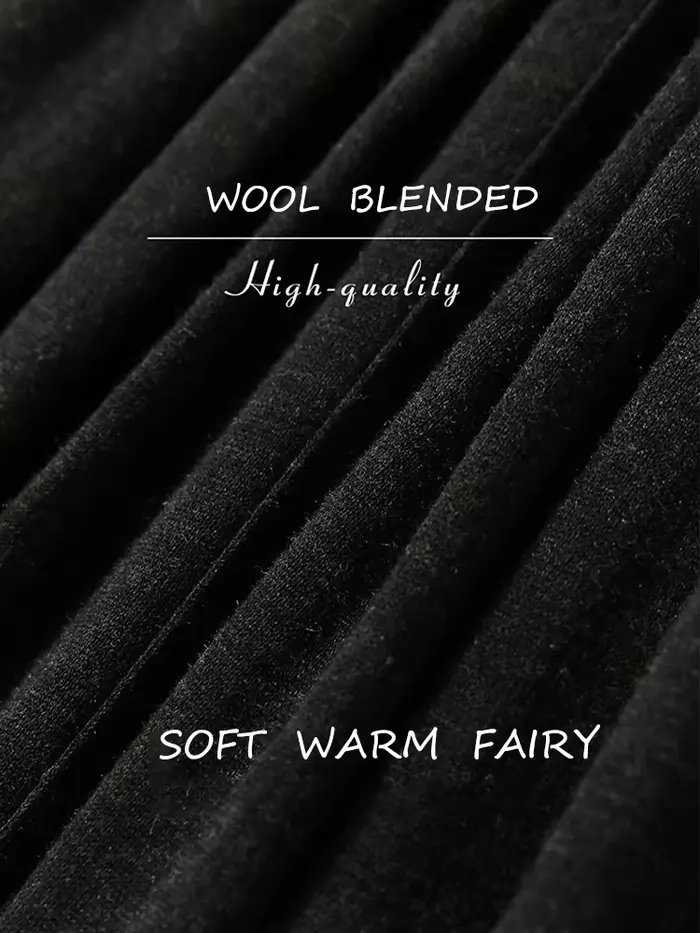 Ensemble deux pièces en laine de mouton et polyester pour femmes, élégant et polyvalent, idéal pour les occasions spéciales, le travail et les déplacements quotidiens