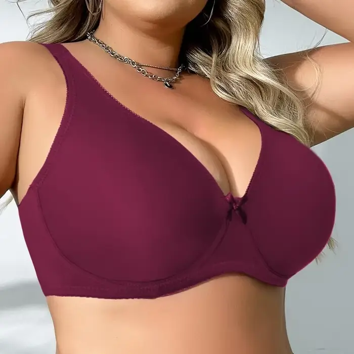 Soutien-gorge à armatures pour gros seins femme couleur unie grande taille soutiens-gorge pour femme