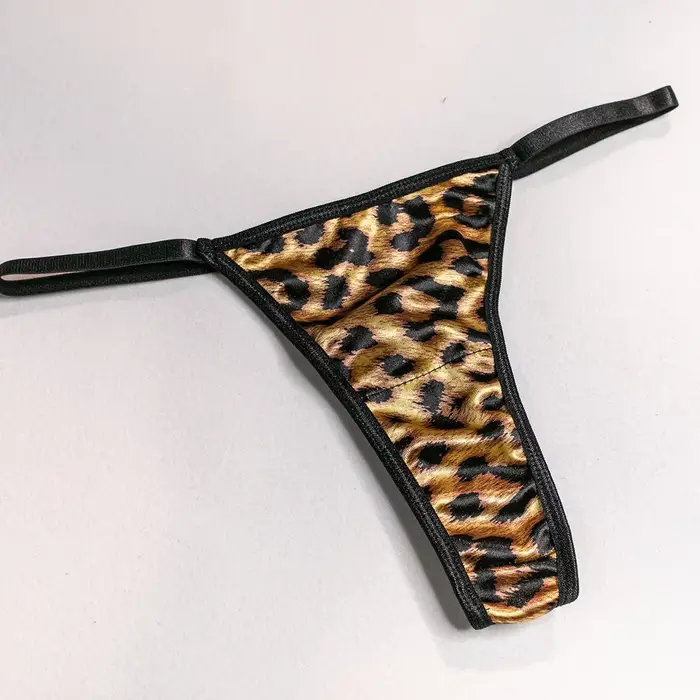 Sexy leopard tlačené čipky spodná bielizeň set pre ženy, podprsenka a nohavičky, exotické oblečenie každý deň ,,