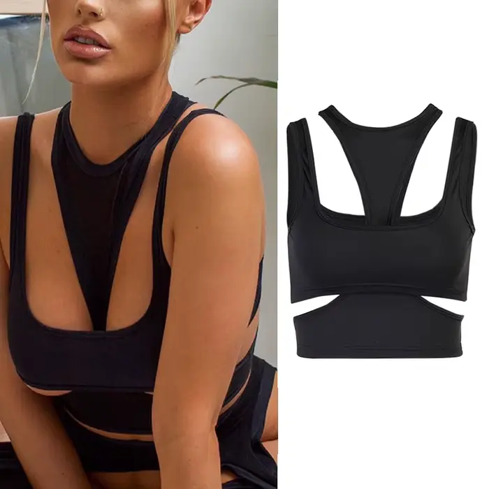 Gotický sexy crop top pre ženy