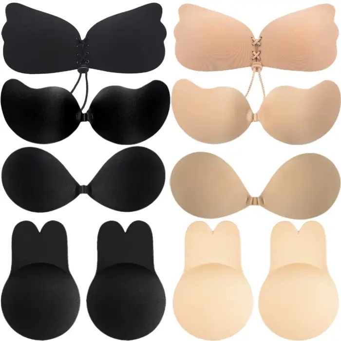 Neviditeľná push-up podprsenka zo silikónu pre ženy