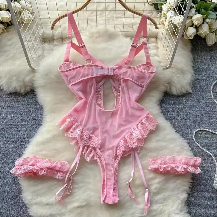 Erotická spodná bielizeň sada podprseniek pre ženy čipka podväzok Lingerie intímne 2025 podprsenka s kosticami a