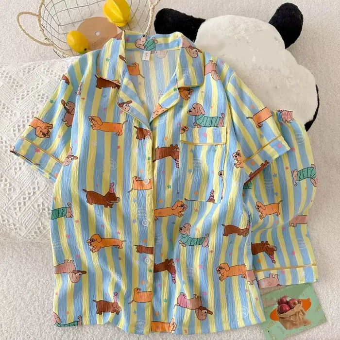 Kawaii pyžamo s hviezdnymi pruhmi pre ženy