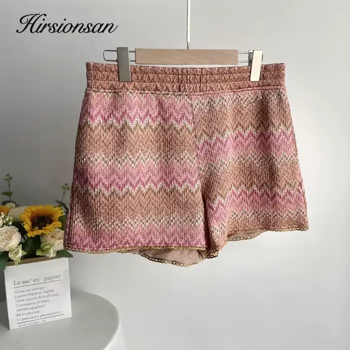 Hirsionsan - Štýlové plážové šortky s vysokým pásom pre ženy