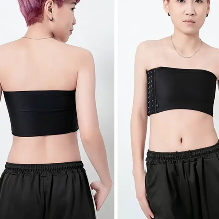 Ženy hrudníka väzba Lesbické Trans vysoké krátke ploché hrudníka väzba podprsenka korzet Stretch telo tvarovanie pracky Tomboy podprsenka nádrže