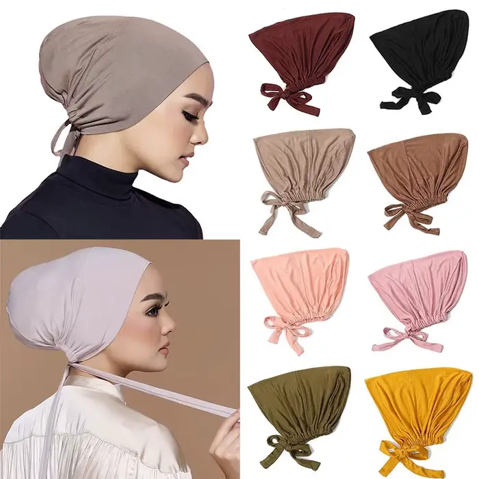 Jemný modálny moslimský turban pre ženy