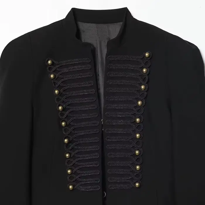 TFAFXY 2026 Printemps Veste Courte Décontractée pour Femme à Manches Fines et Patchwork, Style Urbai