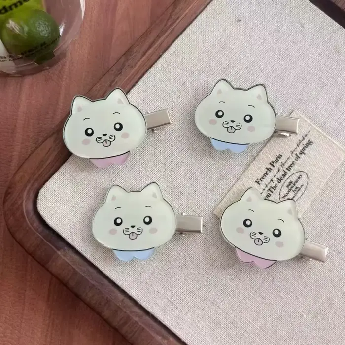 Unisex kawaii mačacia spona do vlasov