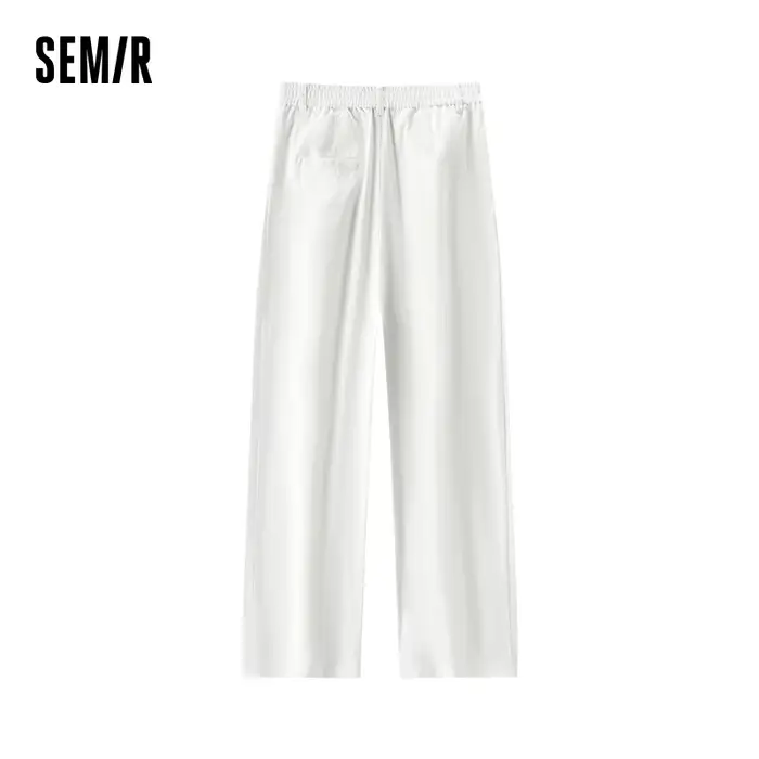 Pantalon Femme Semir Tissé 2026 – Ample, Fluide, Taille Élastique – Style Urbain Décontracté Quotidi