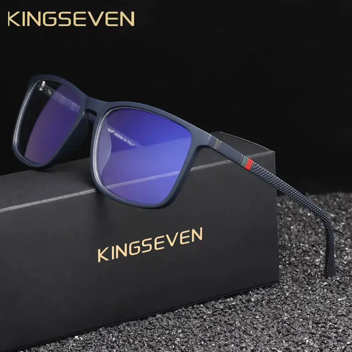KINGSEVEN lunettes bloquant la lumière bleue hommes/femmes ordinateur Anti-rayon bleu lunettes lenti