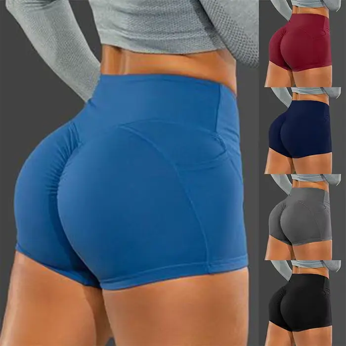 Bezšvové fitness šortky s vysokým pásom
