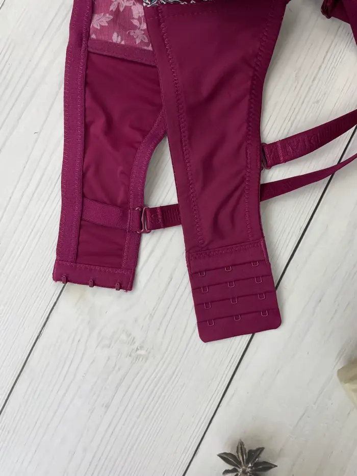 Diana Rose elastanová a polyamidová podprsenka s kvetinovou výšivkou pre ženy, proti ošúchaniu, šálky C D E pre všetky príležitosti