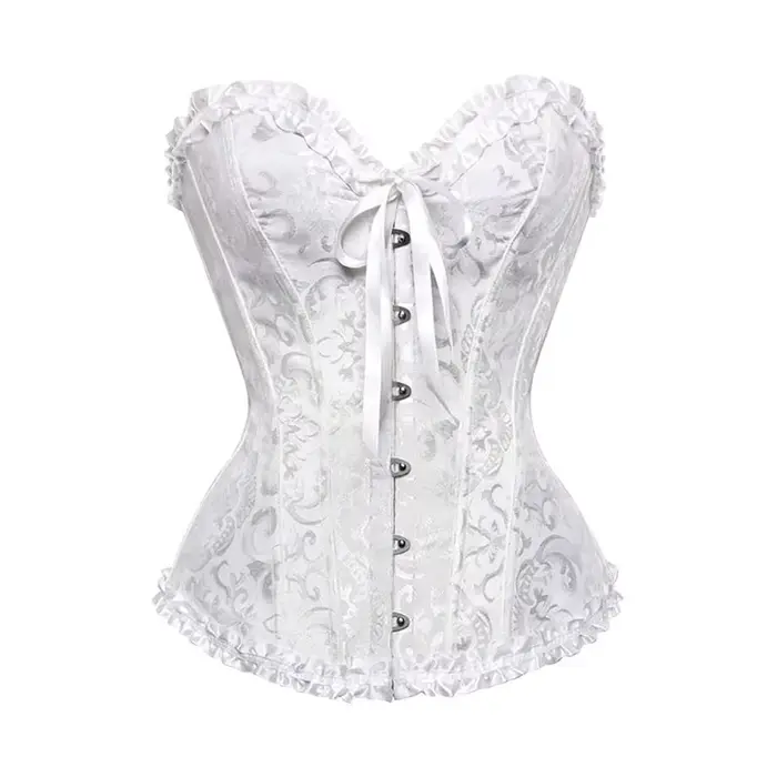 Ženy šnurovací Sexy Kvetinový bezdrôtový Korzet cez prsia Tvarovač postavy Bustier Lingerie Bodyshaper top Korzety top