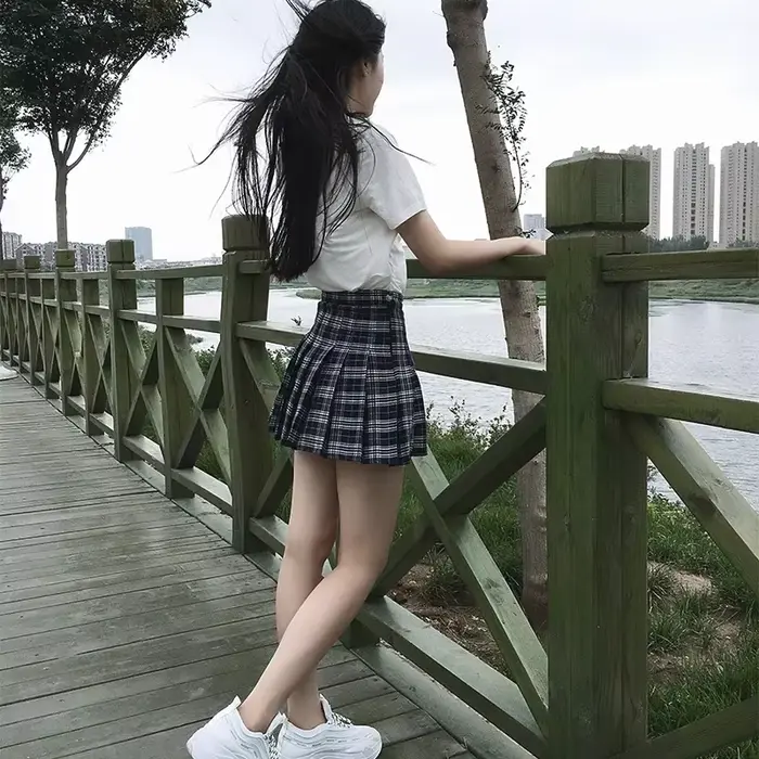 Harajuku 0 plisovaná sukňa pre ženy