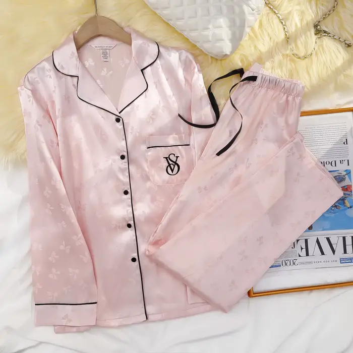 Štýlové bavlnené pyžamo Victoria's Secret pre ženy na spánok a relaxáciu