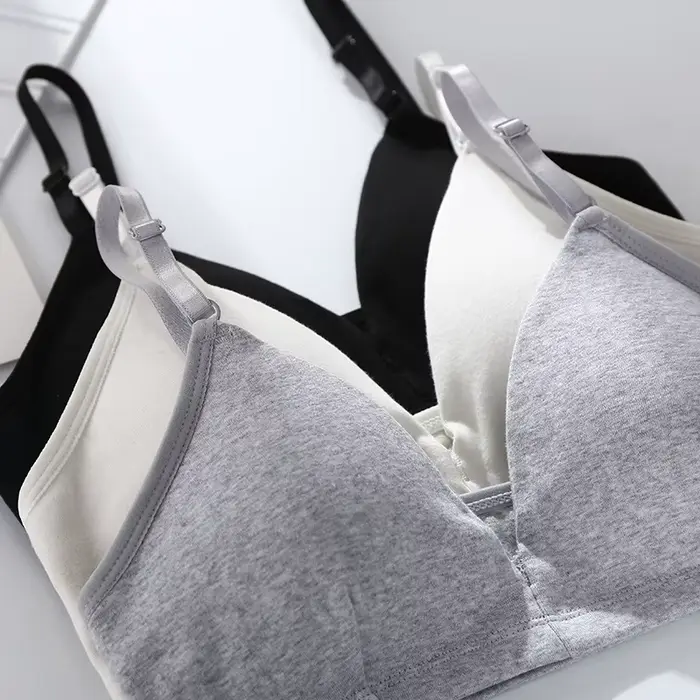 Bezšvová push-up podprsenka z bavlny pre ženy