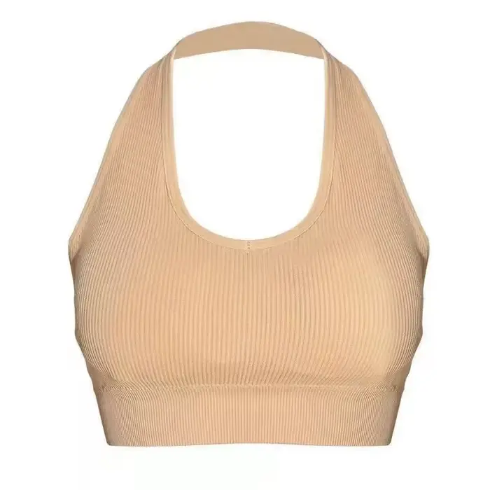 Mode Sexy licou dos nu soutien-gorge Camisole pour femmes sans fil Sport soutien-gorge haut bretelle