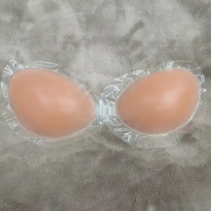 NuBra silikónová podprsenka pre ženy neviditeľné bez popruhov a bez chrbta pre svadobné šaty a oblečenie backless špeciálne príležitosti