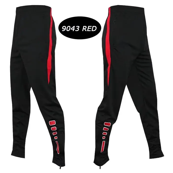Pantalon de Sport pour hommes, avec poches à fermeture éclair, pour jogging, Football, survêtement d