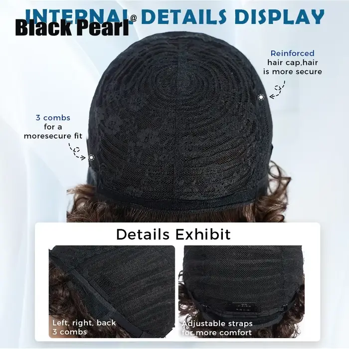 Cheveux Brésiliens Naturels Pixie Bob Style Africain Pour Femmes Occasions Spéciales Coiffure Chic