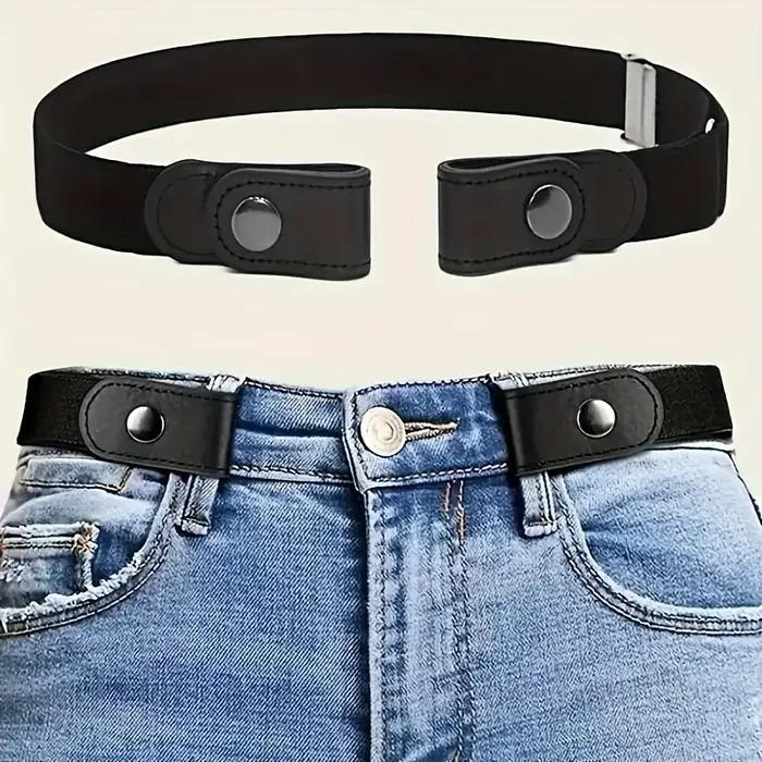 Ceinture sans boucle pour pantalons en Jean, robes, ceinture de taille élastique extensible sans bou