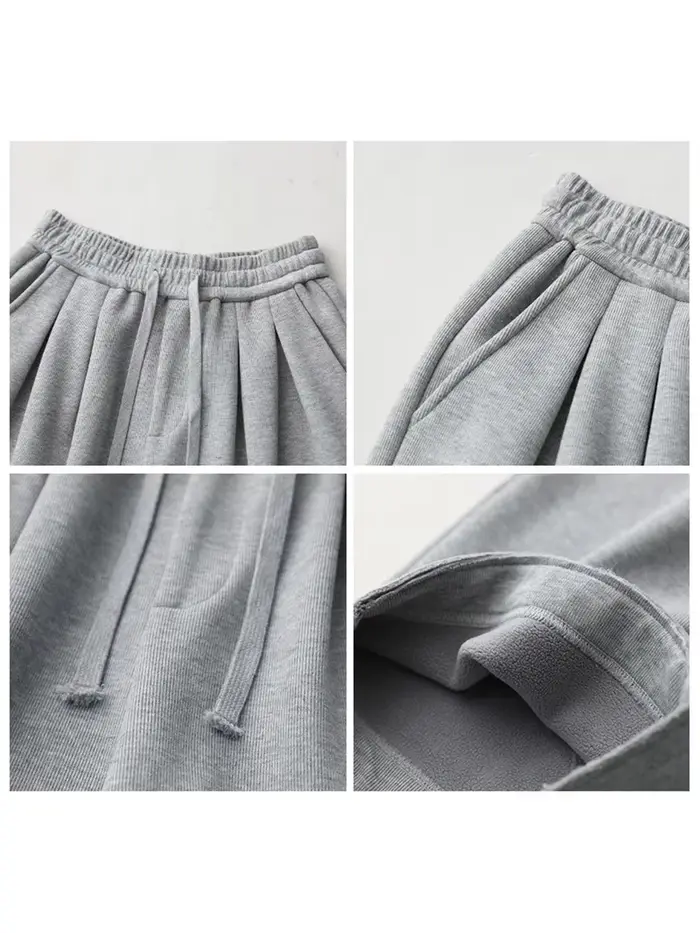 CHIC VEN pantalon femme Streetwear solide ample nouveau cordon sport pantalon décontracté taille hau