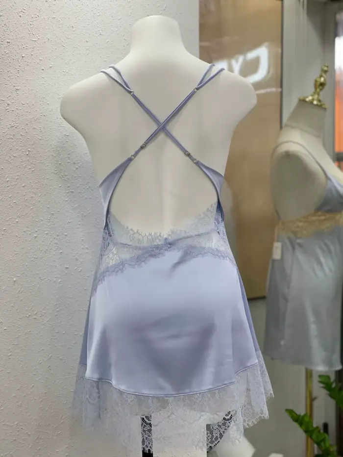 Dámske Sexy čipka nočná košeľa, spodná bielizeň pre ženy, nočné oblečenie, hlboký výstrih V