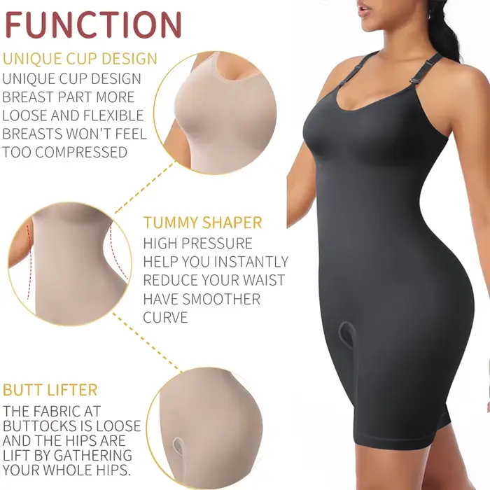 Body de soutien féminin invisible et confortable pour une silhouette affinée et relevée, idéal pour la grossesse et après l'accouchement