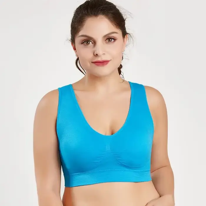 Soutien-gorge sans couture avec coussinets pour femme, soutien-gorge grande taille, soutien-gorge pu