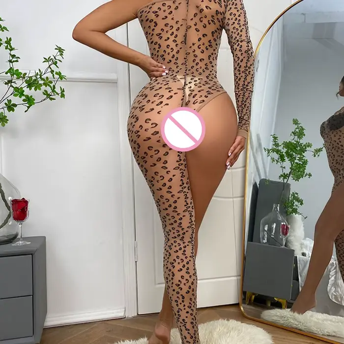Rybárska sieť Sexy porno spodné prádlo ženy body Spodná bielizeň leopard sole noha body čipka priehľadný erotické spodné prádlo Kostýmy