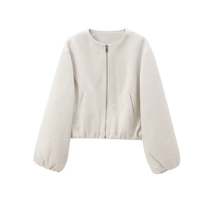 MUJER 2025 polaire Bomber vestes pour femmes doux fermeture éclair femme veste de sport à manches lo